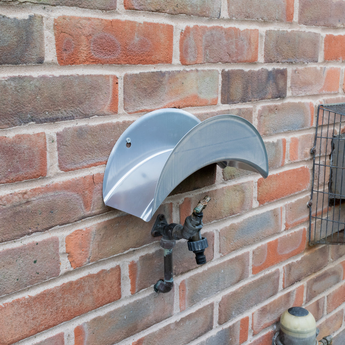 Metal Hose Hanger Wall Mounted Garden Hosepipe Bracket Holde - Grey