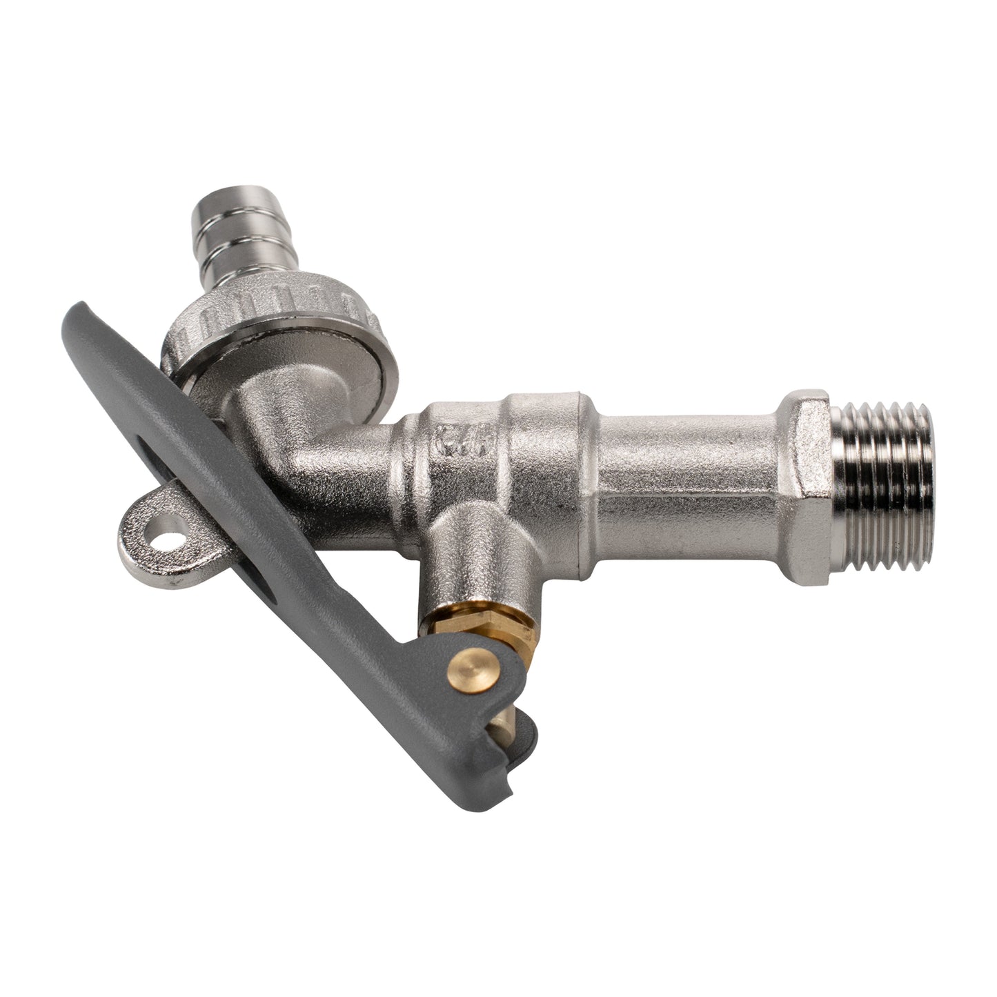 AP Supplies Wall Flange Kit 20mm MDPE - Lever Tap Hose Barb and Lever Lock