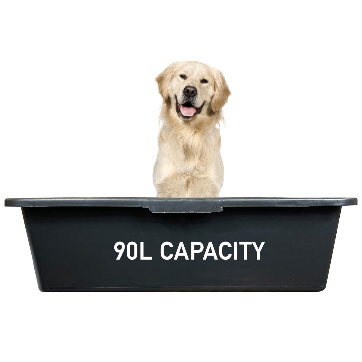 Dog Bath Pool Tub with Drain Plug and Connector 40L 65L 90L - 90L