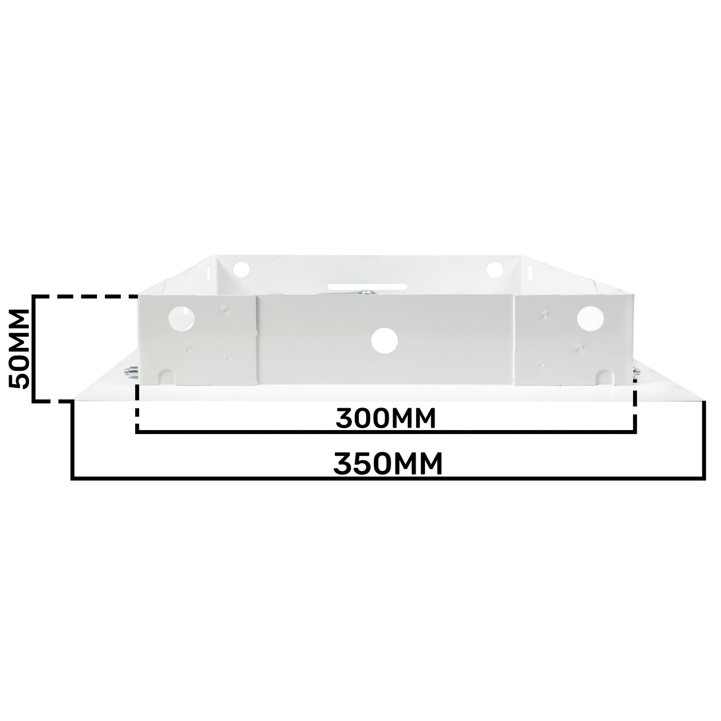 Access Panel Door Metal With Lock, White 250mm x 300mm for Home and Garden Use