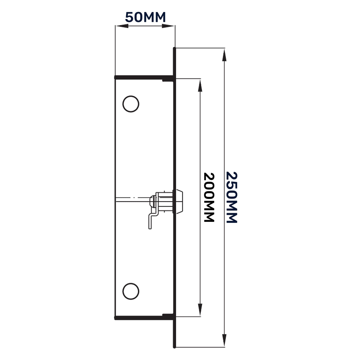 Access Panel Door Metal With Lock, White 200mm x 200mm for Home and Garden Use