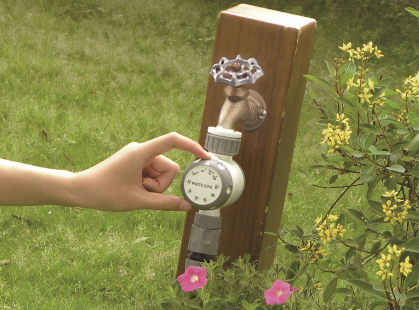 White Line Mechanical Water Timer Drip Irrigation Fitting DIY Workshop Accessory