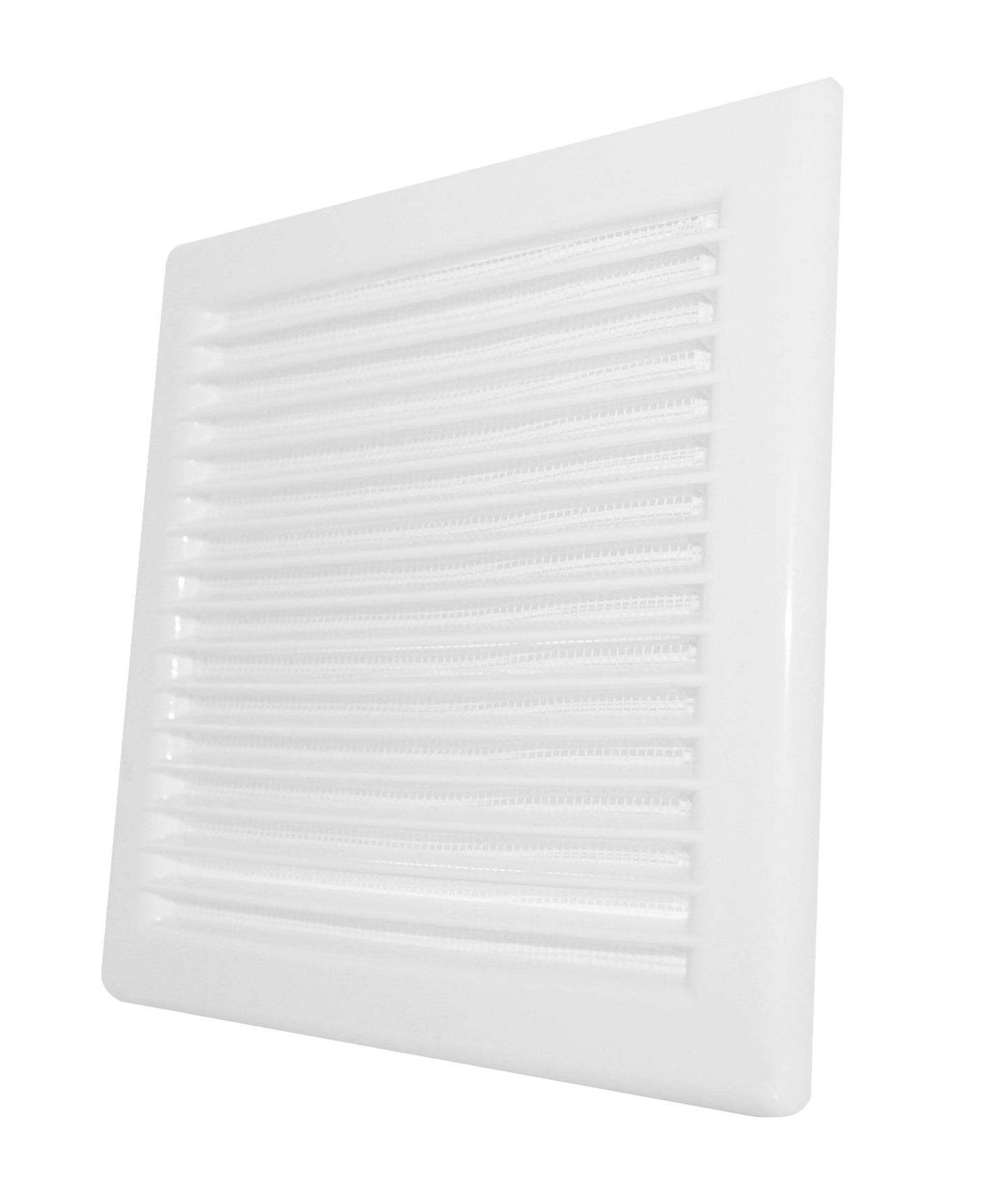 Louvre Vent White DL/100 RW LUX With Fly Mesh for Home and Garden Use