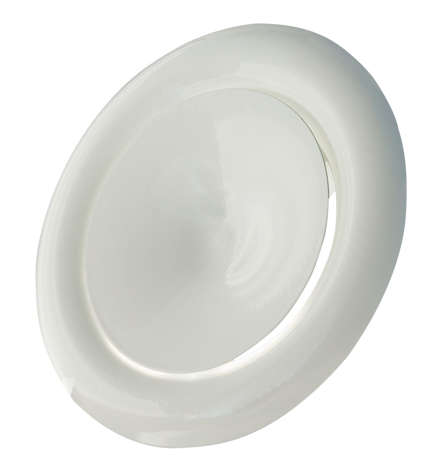 White Metal Extract Ceiling Valve 125mm - Anemostat EV for Home and Garden Use
