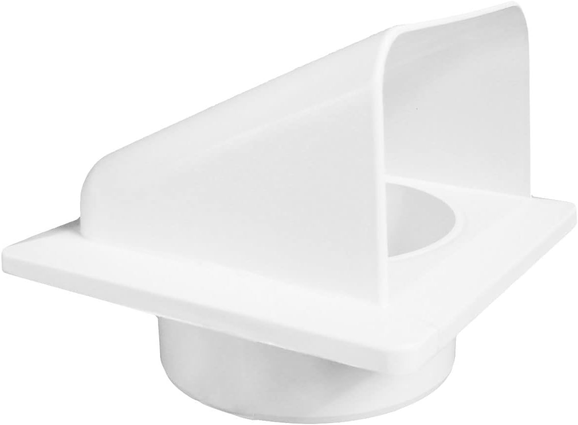 External White Louvre Vent KRD/100 fi100mm for Home and Garden Use