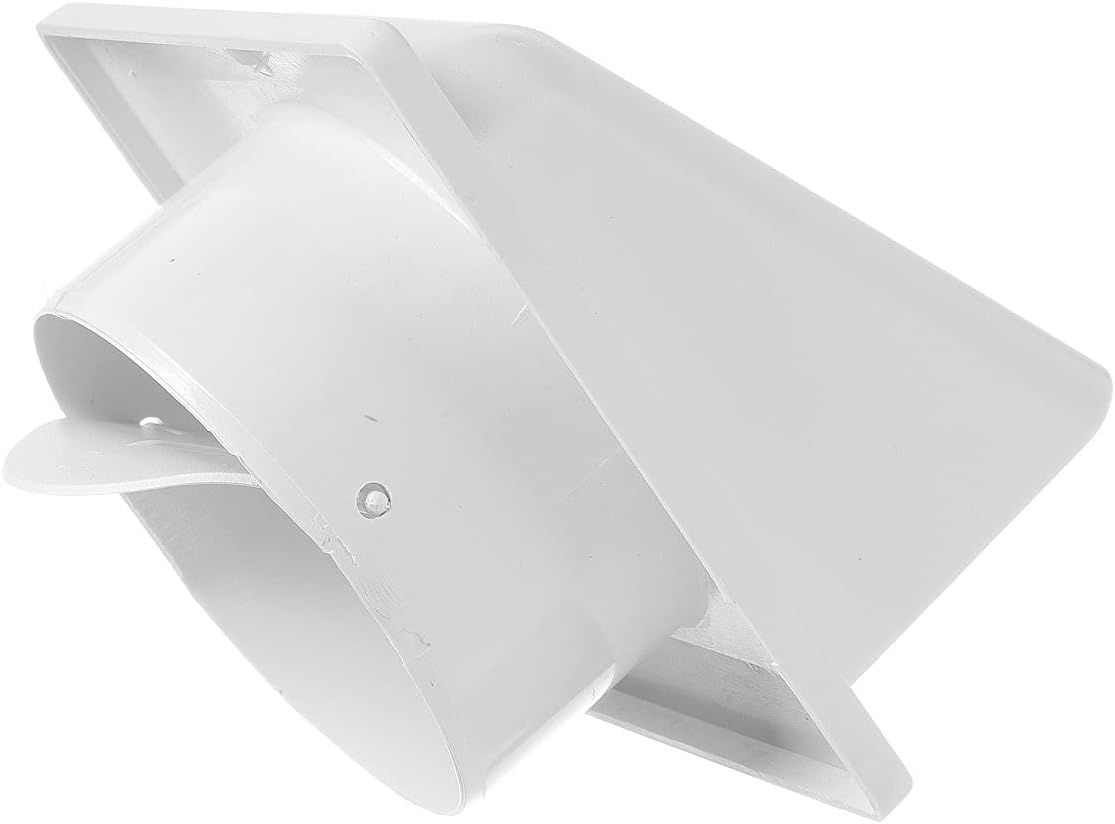 External White Louvre Vent KRD/100 fi100mm for Home and Garden Use