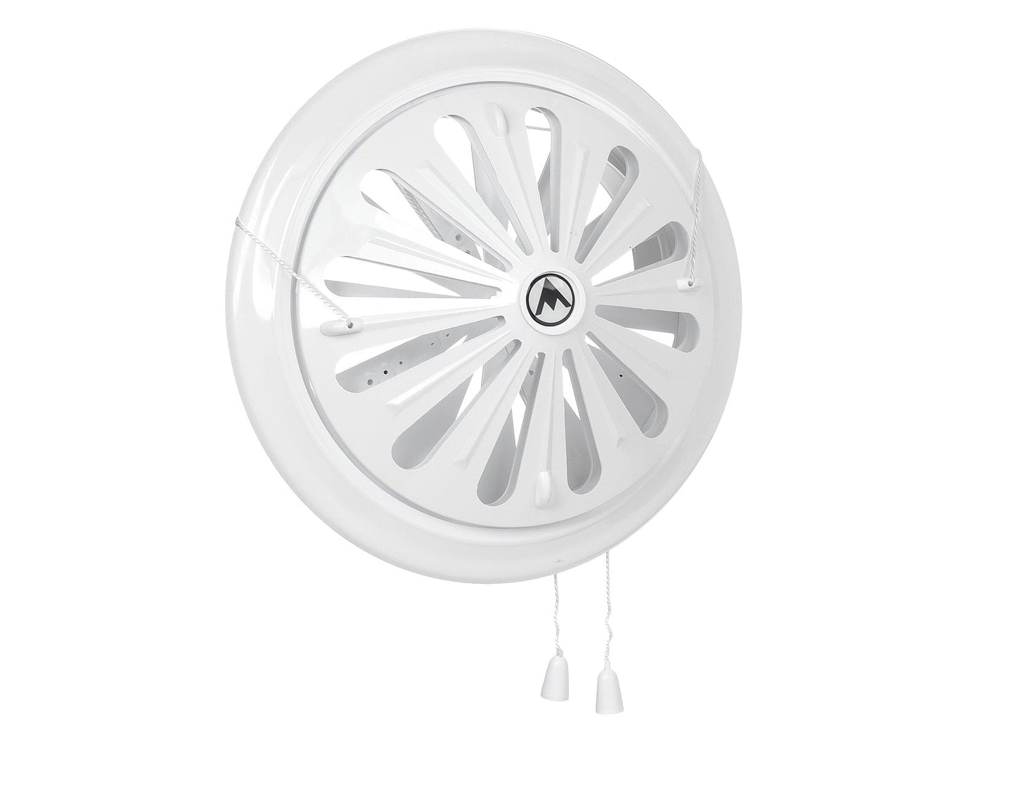 Adjustable Louvre Vent Round 80mm-160mm White for Home and Garden Use