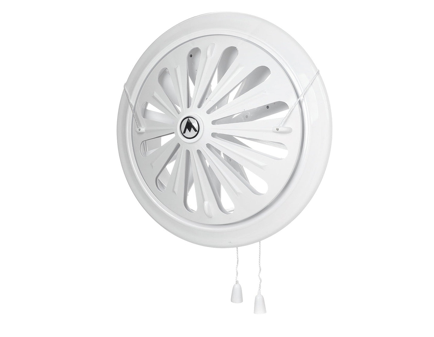 Adjustable Louvre Vent Round 80mm-160mm White for Home and Garden Use