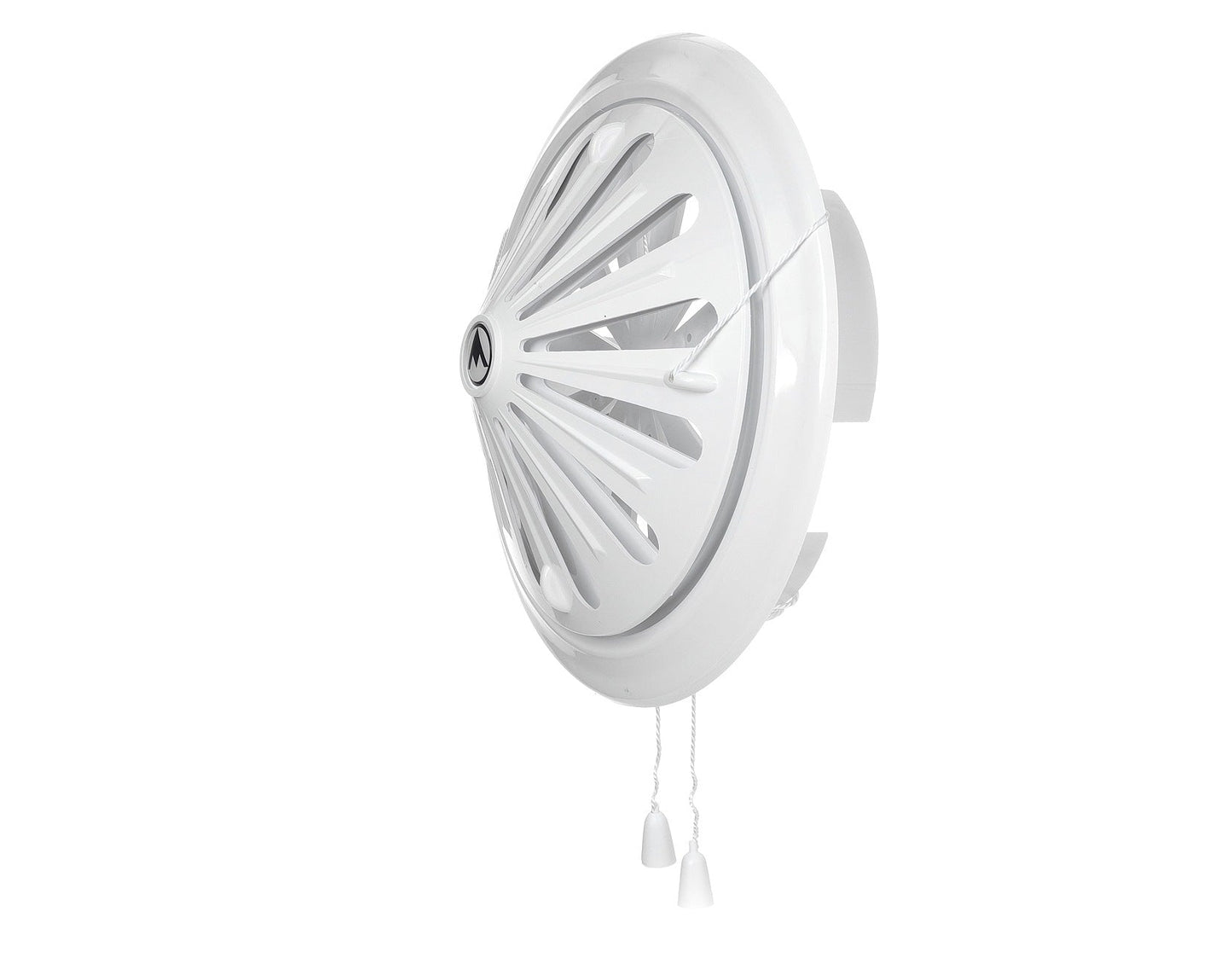 Adjustable Louvre Vent Round 80mm-160mm White for Home and Garden Use