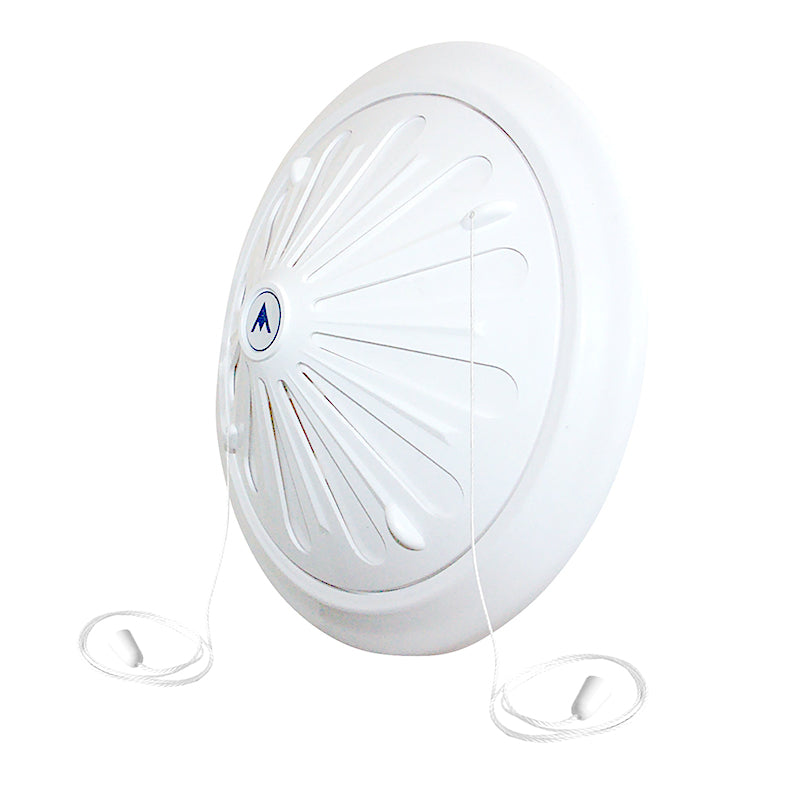 Adjustable Louvre Vent Round 80mm-160mm White for Home and Garden Use