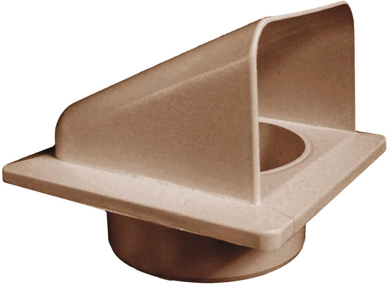 External Brown Louvre Vent KRD/100B fi100mm for Home and Garden Use