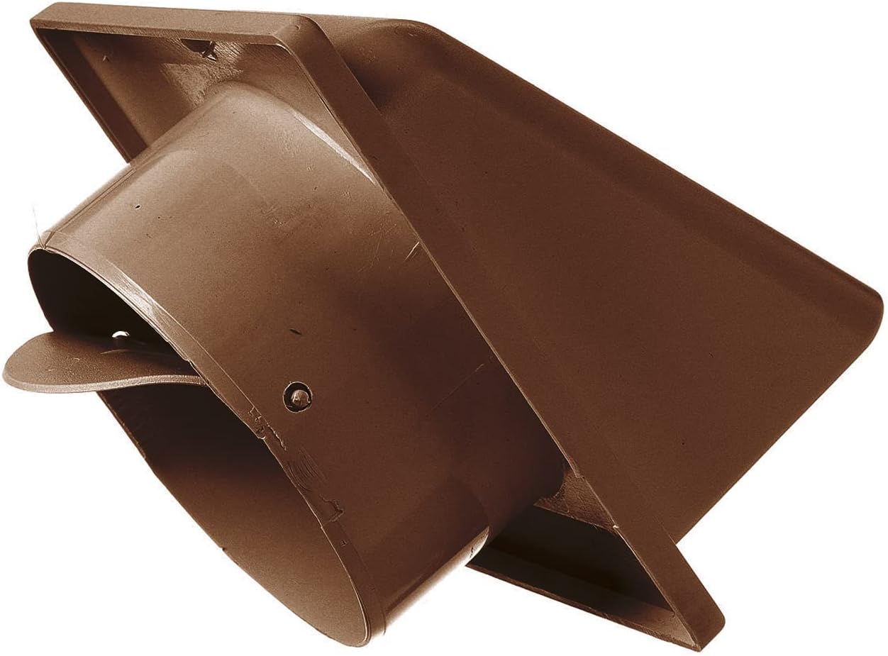 External Brown Louvre Vent KRD/100B fi100mm for Home and Garden Use