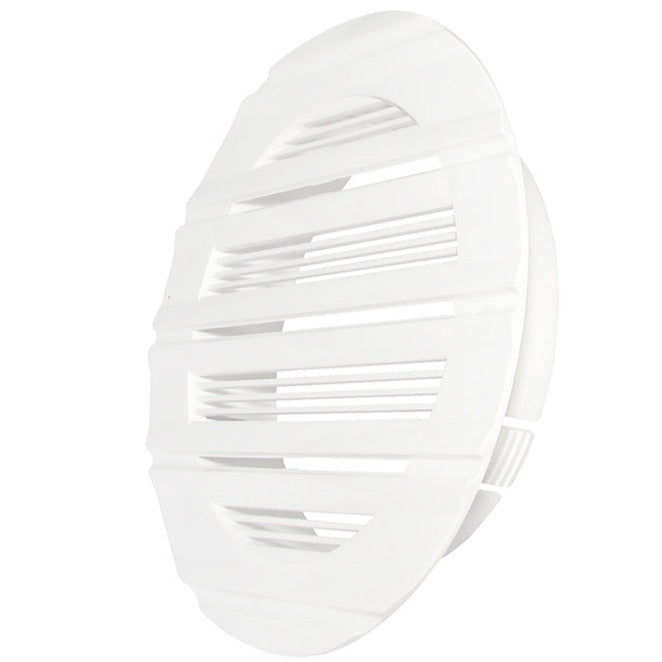 Louvre Vent Round Bella 125mm White DIY Tool Accessory Home and Garden Use