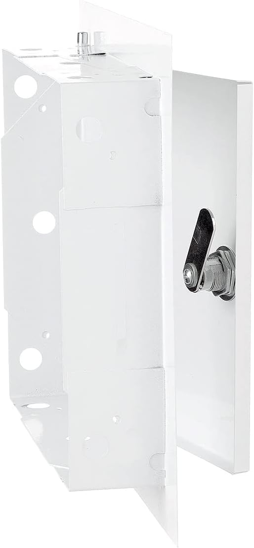 Access Panel Door Metal With Lock, White 400mm x 400mm for Home and Garden Use