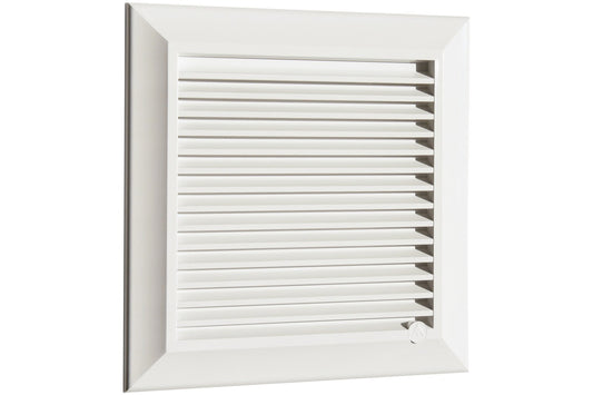 Louvre Vent White Duo Smart 165 With Fly Mesh for Home and Garden Use