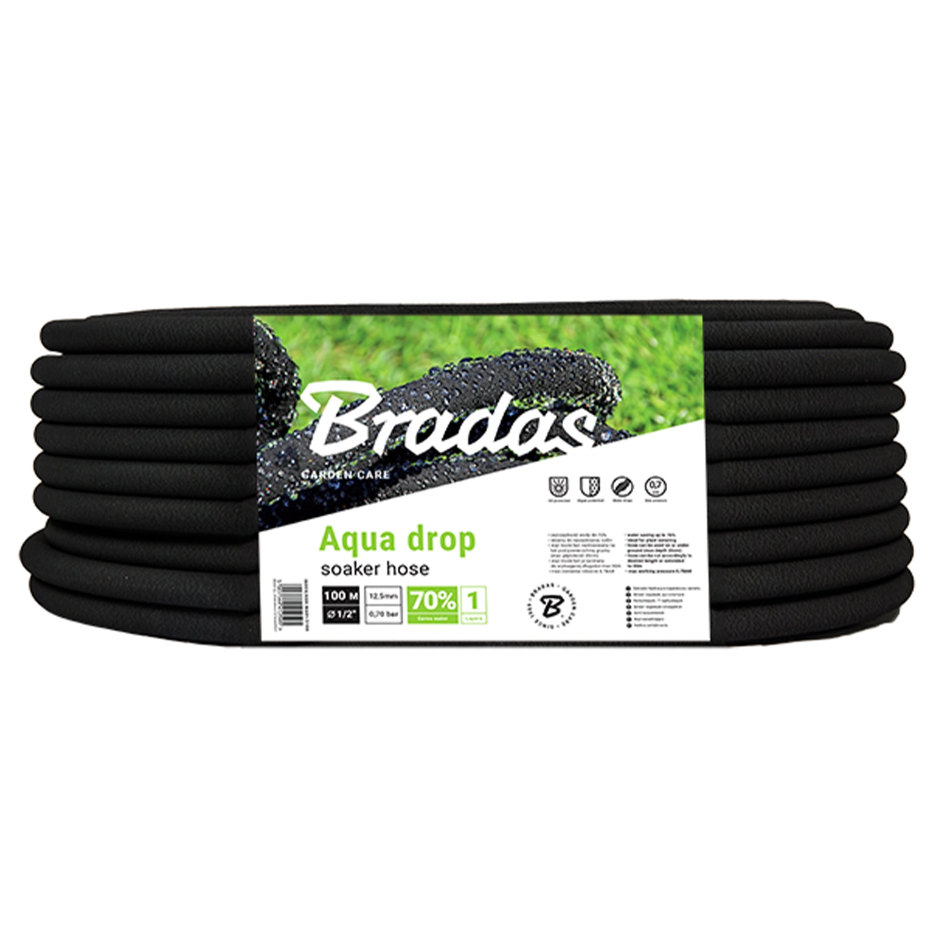 AP Supplies Aqua-Drop Porous Pipe Soaker Hose 100m