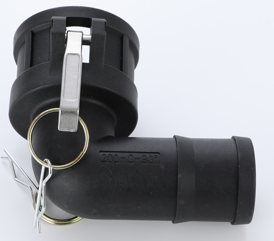 Camlock 90-Degree Female Elbow 3in Barb Stainless Steel Fitting Camlock Coupling