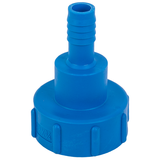 AP Supplies IBC S60X6 to 3/4" Hose Tail BLUE