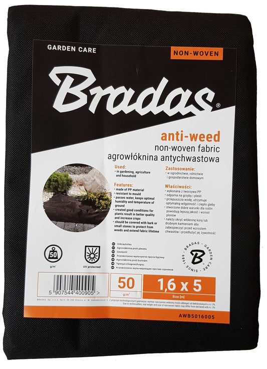 50g Non-Woven Weed Membrane 1.6m x 5m Weatherproof Cover Frost Protection Fleece