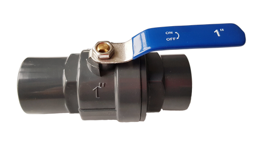 PP 1in BSPF Stopcock with Stainless Steel Ball Valve and Handle Water Connector