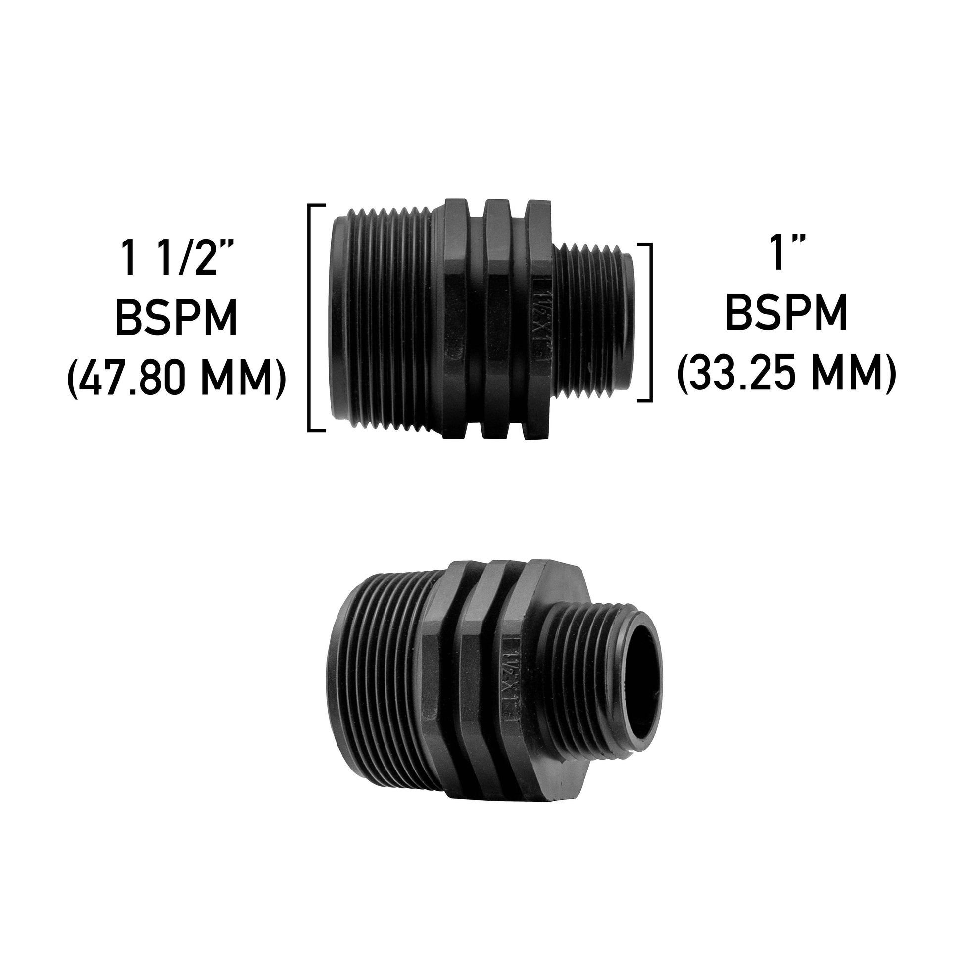 AP Supplies Reducing Nipple 1.5” BSP – 1” BSP Male