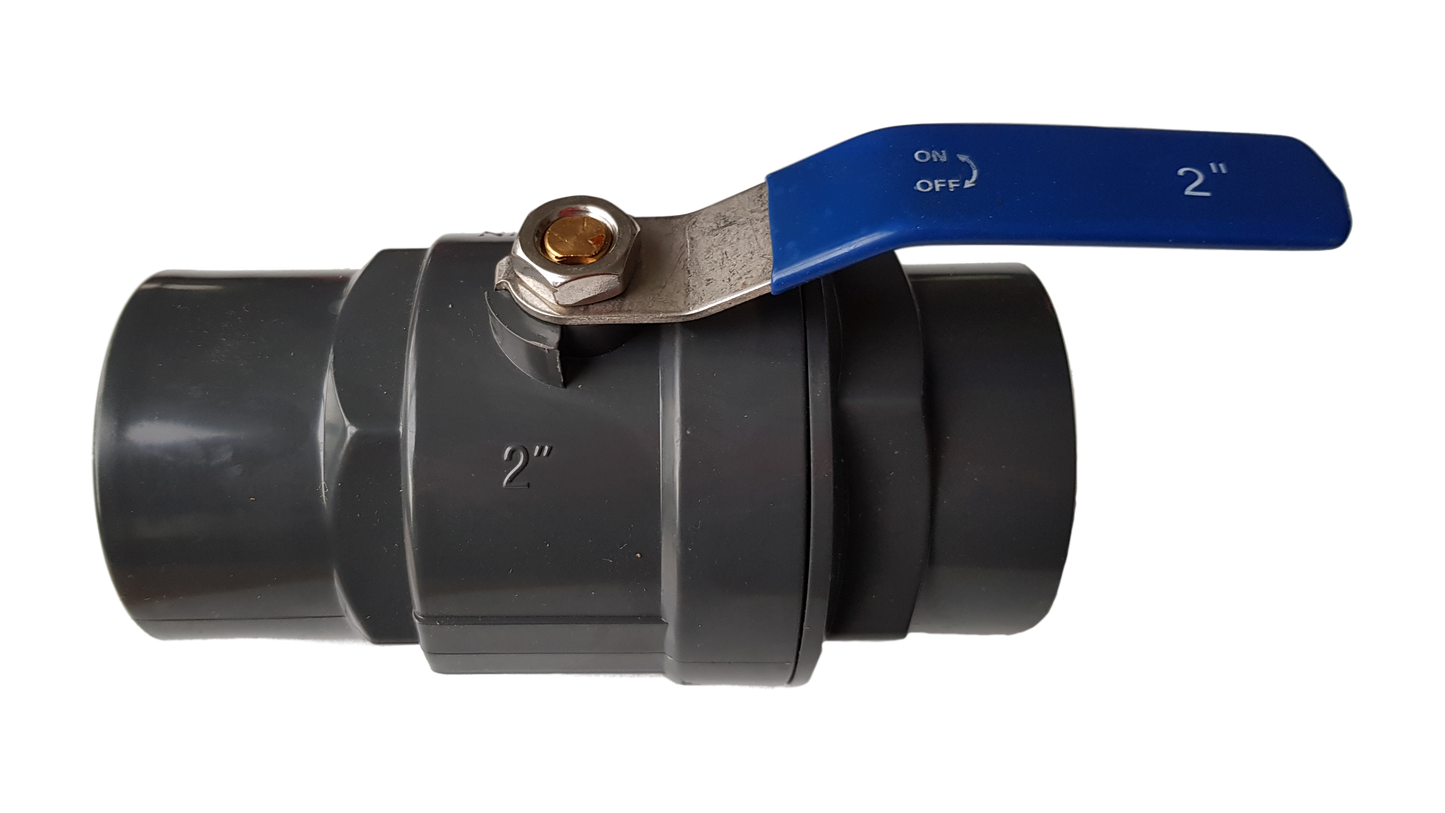 PP 2in BSPF Stopcock with Stainless Steel Ball Valve and Handle Water Connector