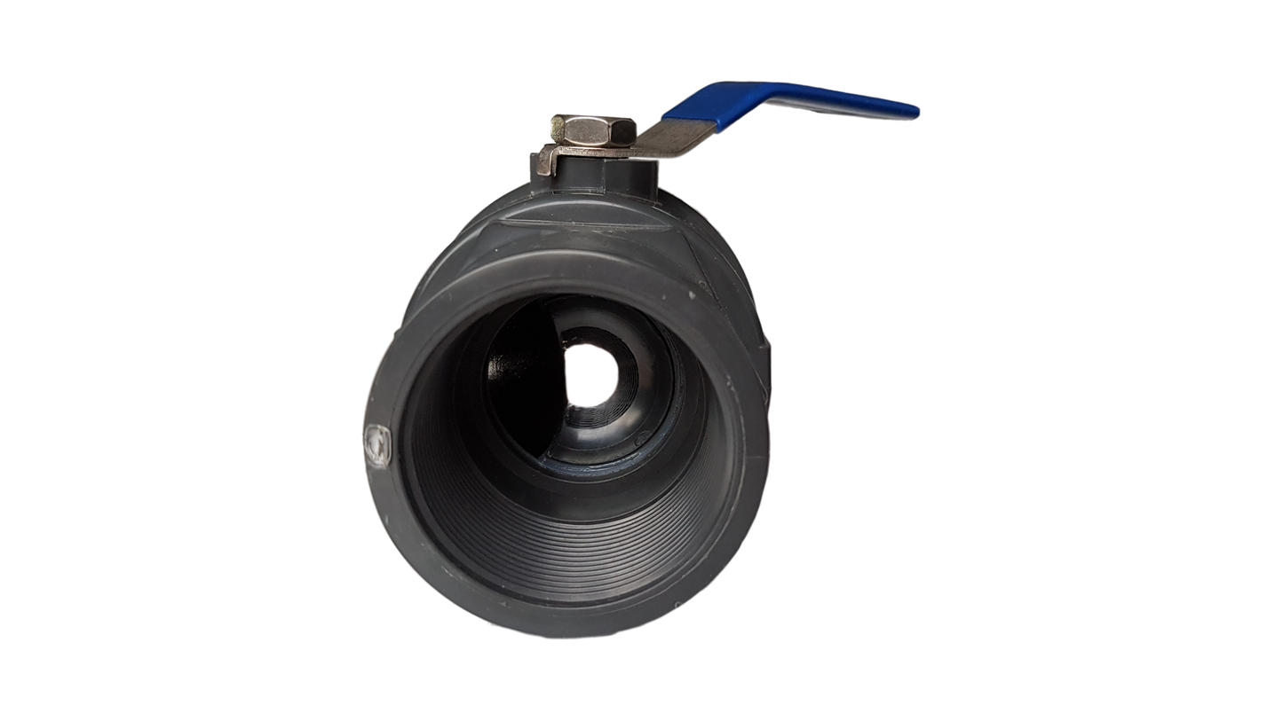 PP 2in BSPF Stopcock with Stainless Steel Ball Valve and Handle Water Connector