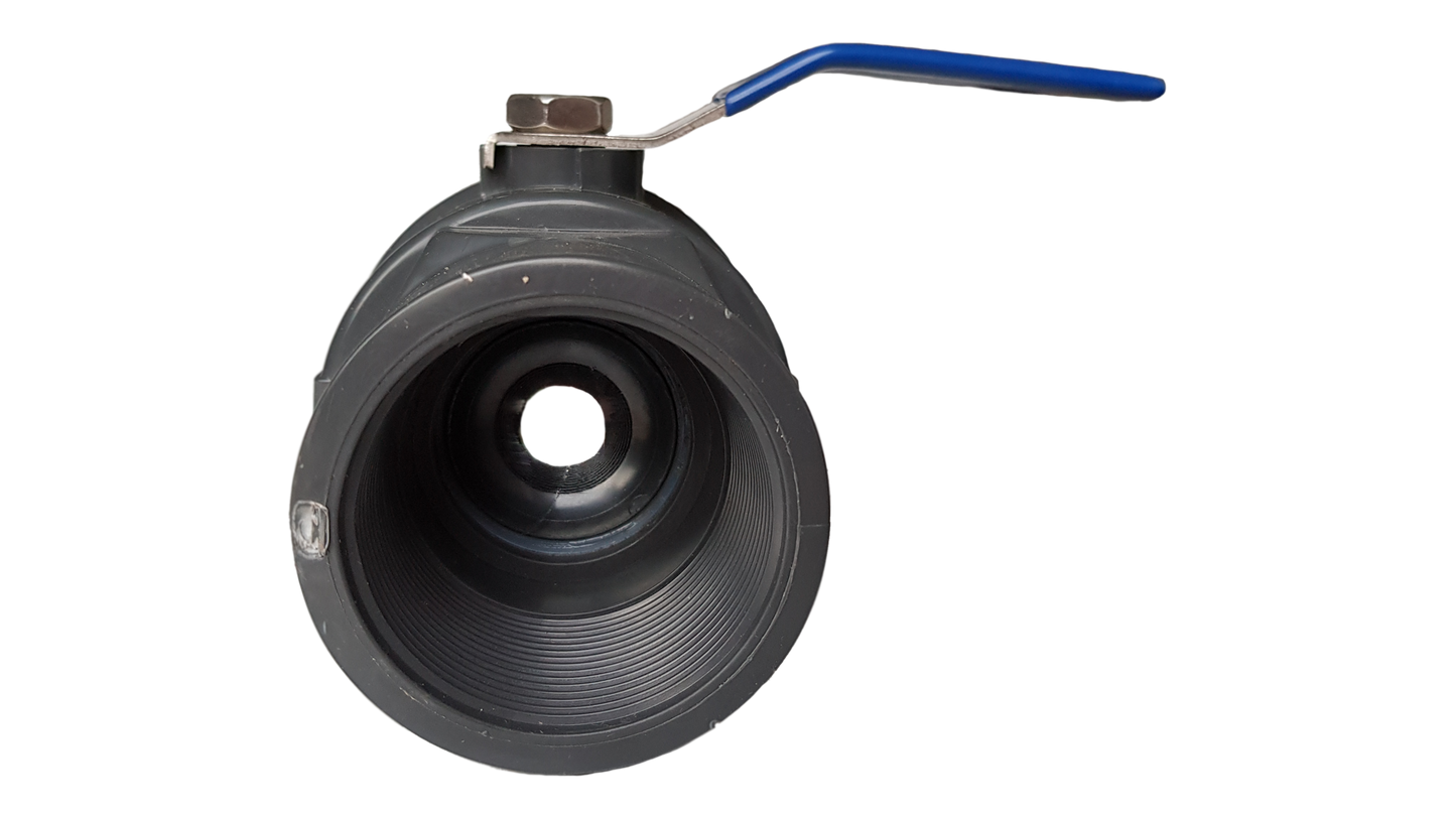 PP 1.25in BSPF Stopcock with Stainless Steel Ball Valve and Handle