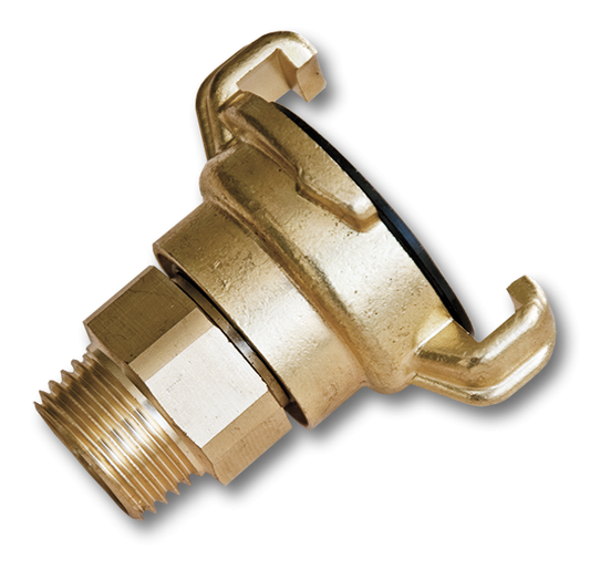 Claw Brass - 1/2in BSPM Swivel Drip Irrigation Fitting DIY Workshop Accessory