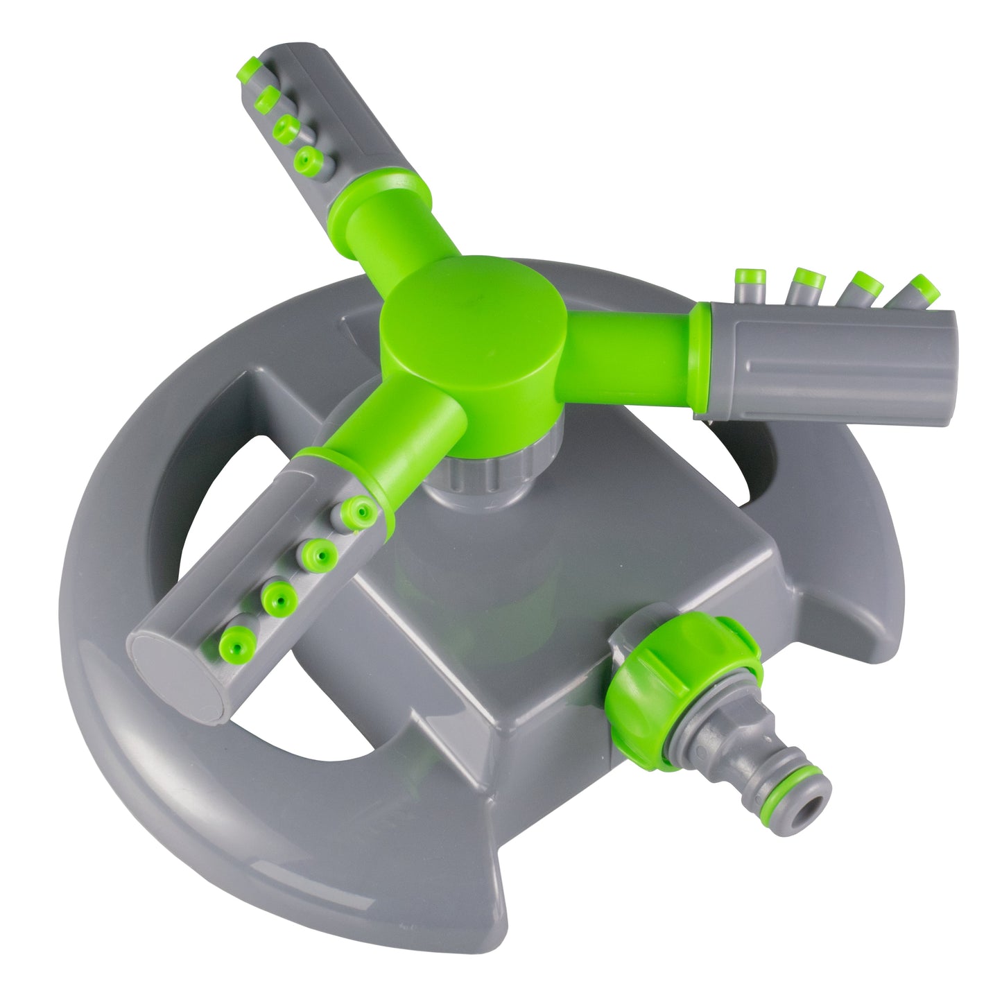 Cost Wise 3-Arm Adjustable Rotating Lawn Sprinkler Green Grey Hose Pipe Fitting