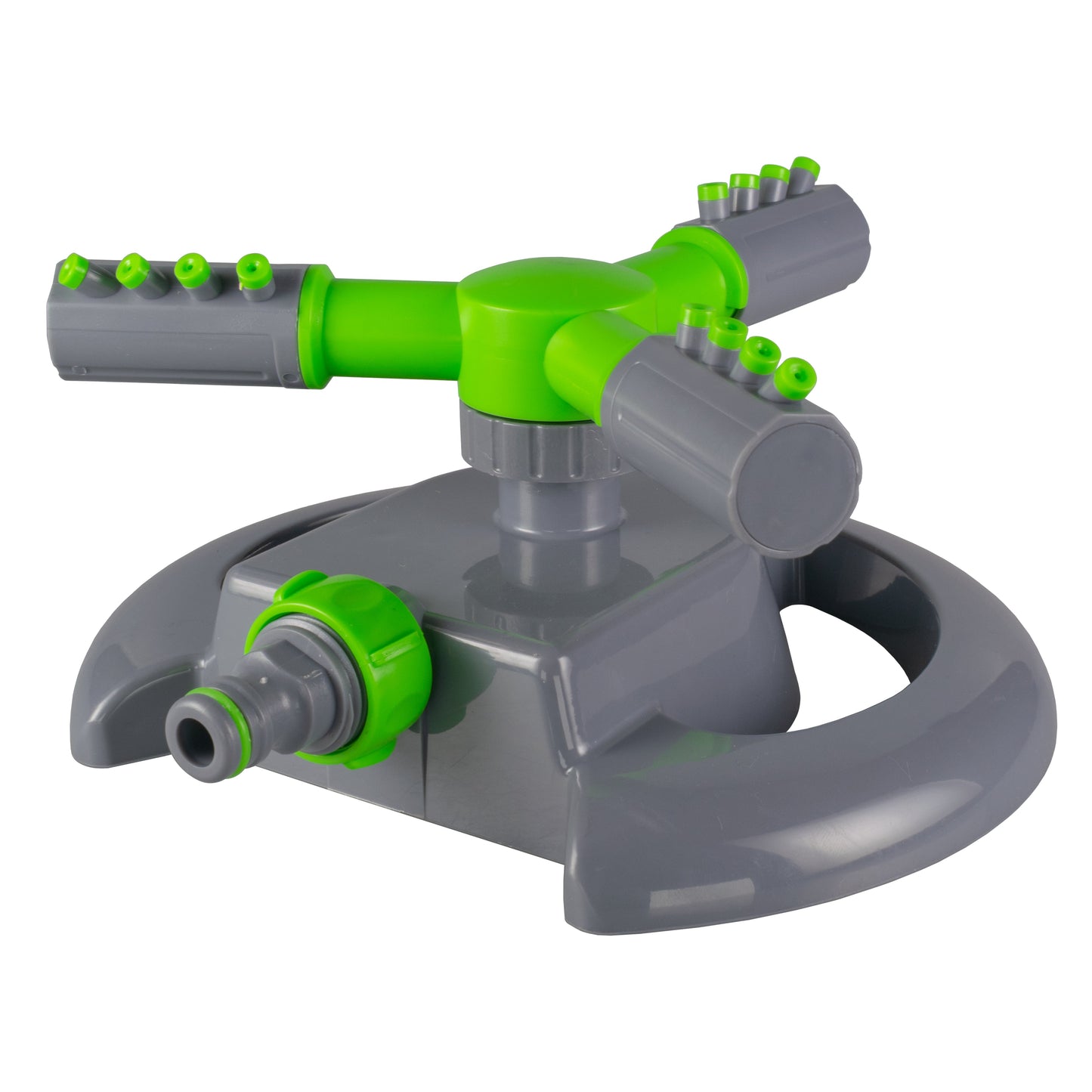 Cost Wise 3-Arm Adjustable Rotating Lawn Sprinkler Green Grey Hose Pipe Fitting