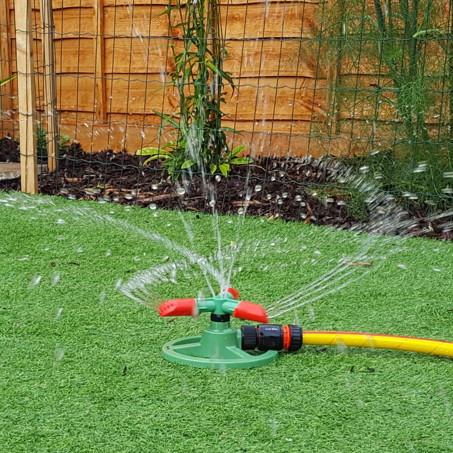 Cost Wise 3-Arm Revolving Sprinkler Outdoor Watering Kit Outdoor Hose Accessory