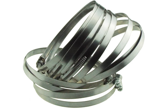 A2 Hose Clip 32mm-50mm - Adjustable 304 Stainless Steel Duct Clamps Hose Pipe Clamps Air Ducting Clamp Worm Drive Hose Clamps