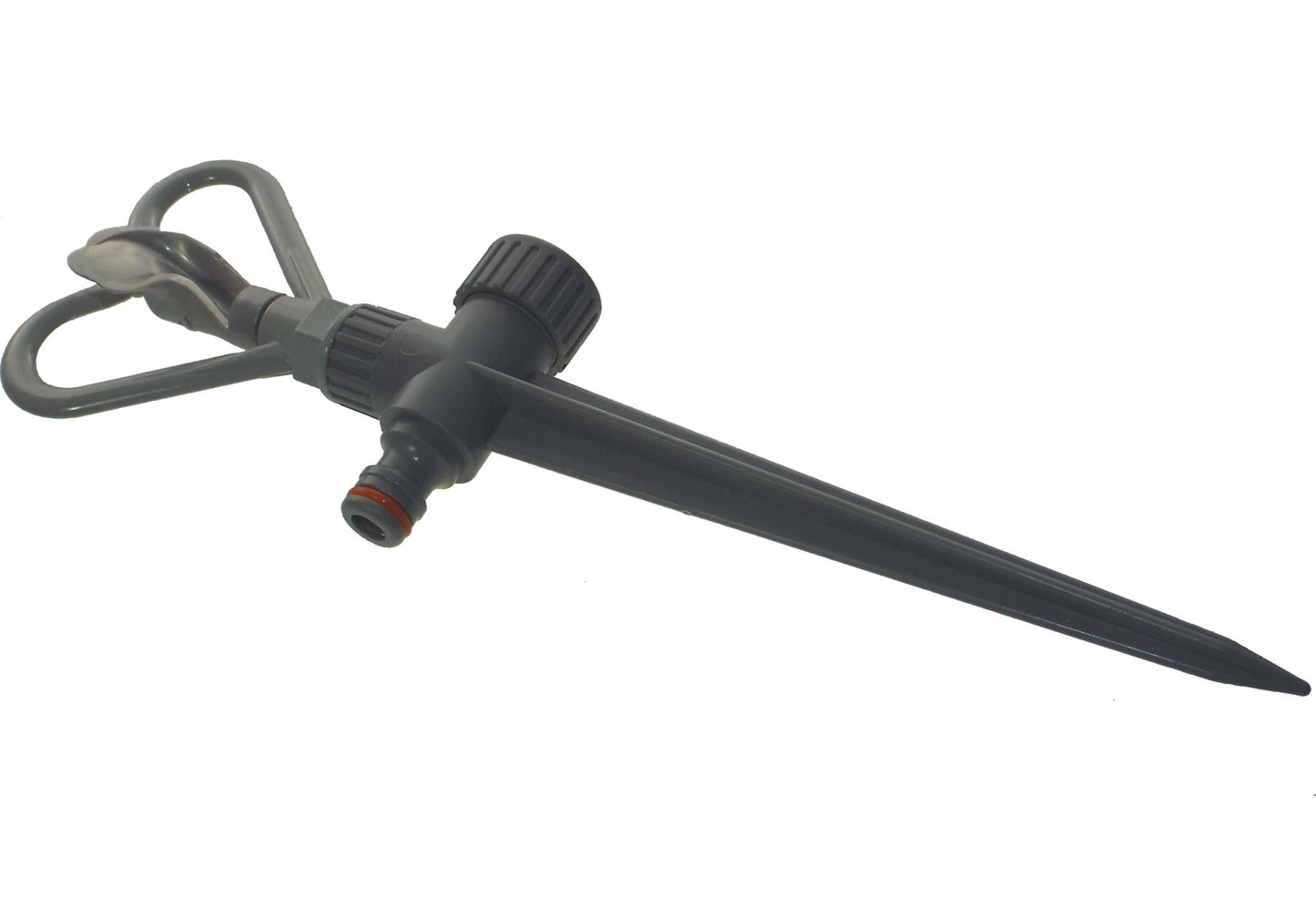 Rotary Butterfly Lawn Sprinkler on Spike De Luxe - White Line Water Flow Control