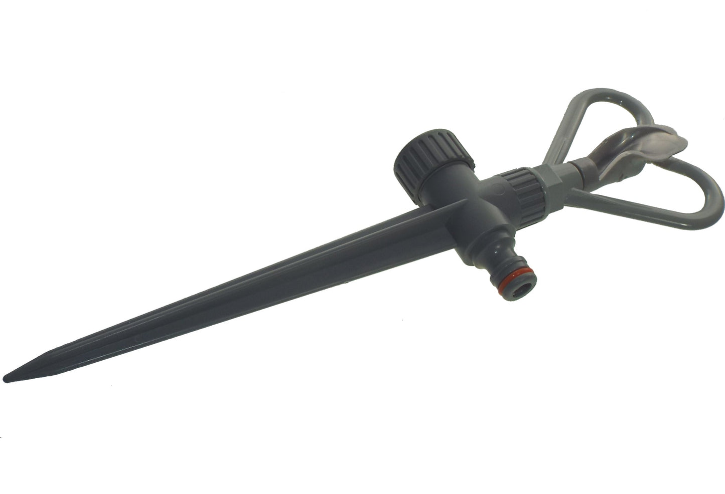 Rotary Butterfly Lawn Sprinkler on Spike De Luxe - White Line Water Flow Control