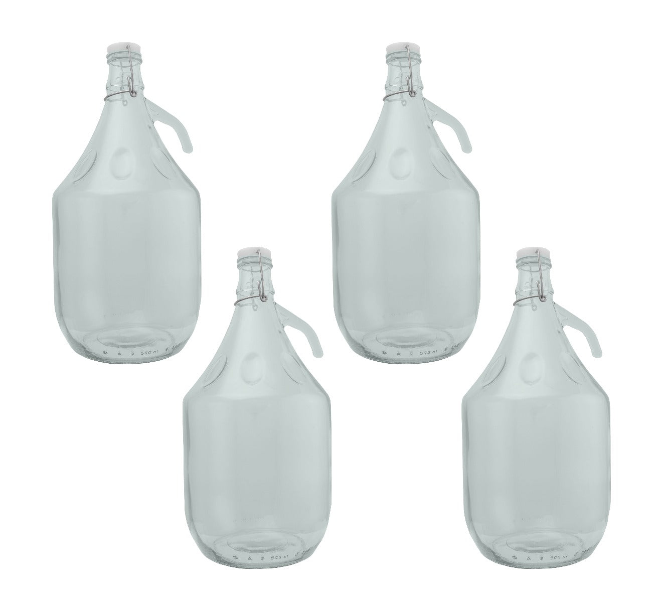Glass Demijohn 5L 4 Pack Swing Top Cap DIY Tool Accessory Home and Garden Use