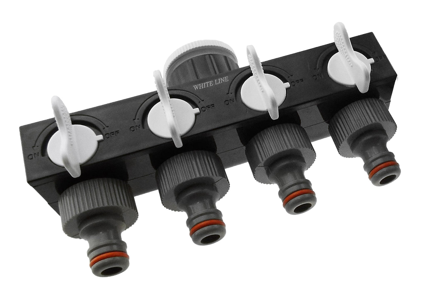 4-Way Splitter with Valves WL DIY Workshop Accessory Outdoor Hose Accessory