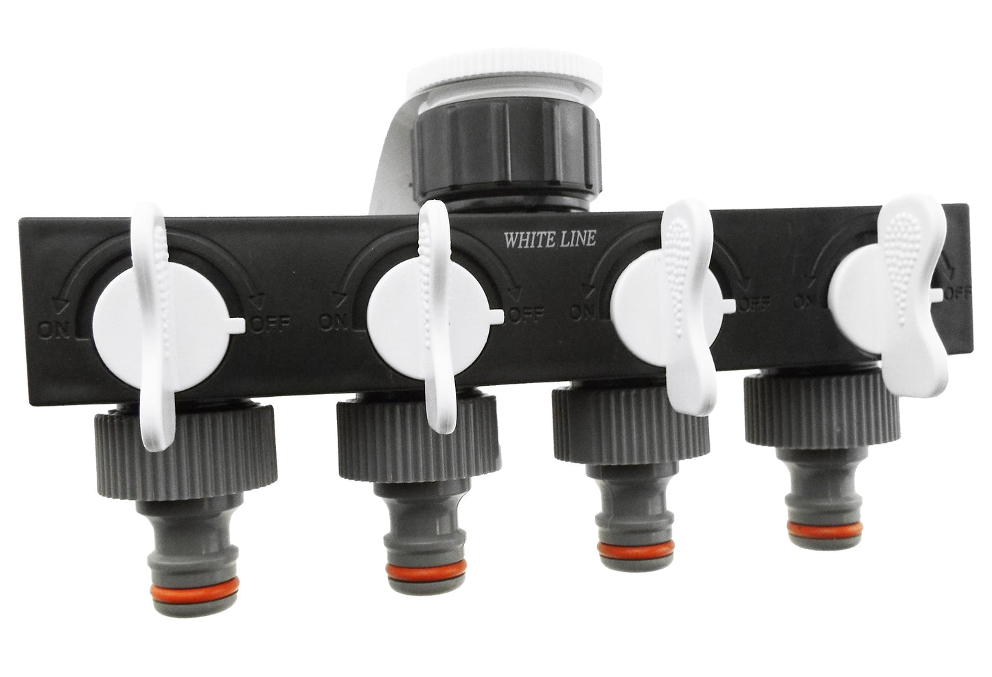 4-Way Splitter with Valves WL DIY Workshop Accessory Outdoor Hose Accessory