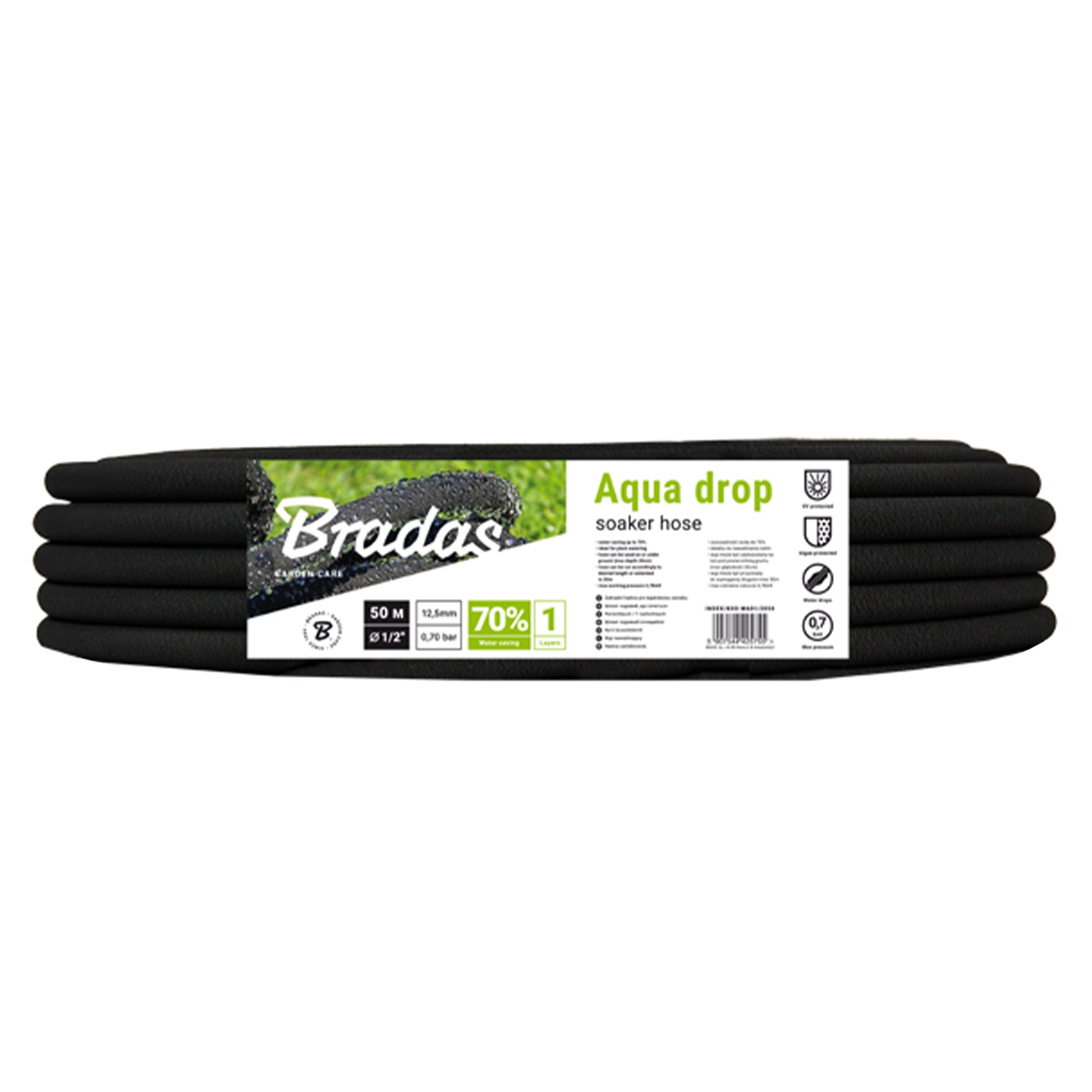 AP Supplies Aqua-Drop Porous Pipe Soaker Hose 50m