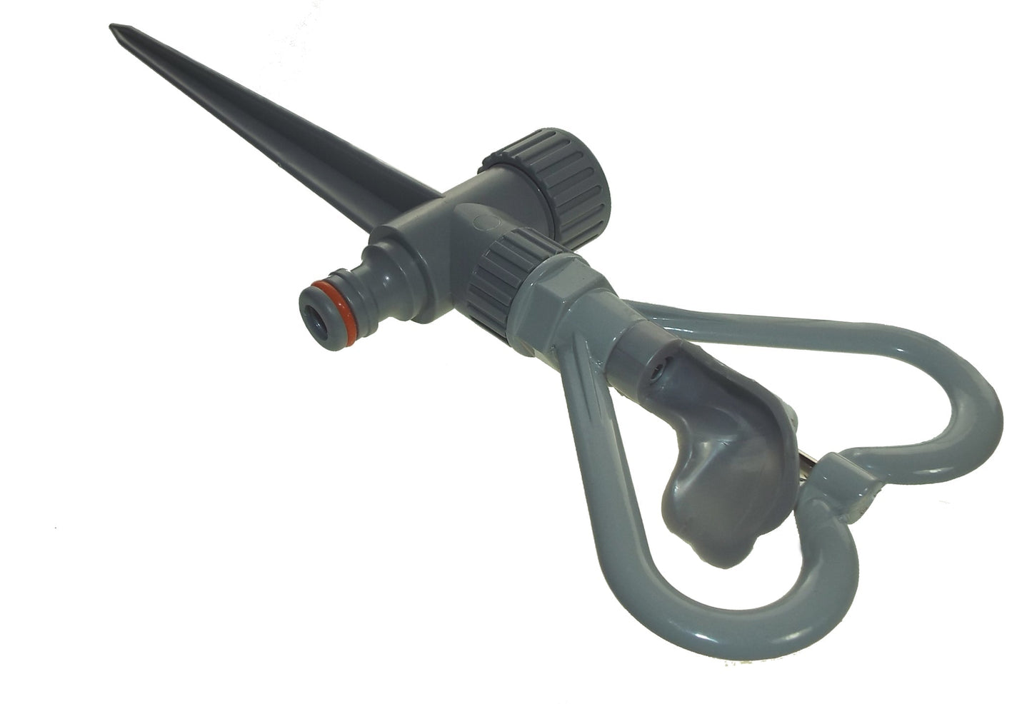 Rotary Butterfly Lawn Sprinkler on Spike De Luxe - White Line Water Flow Control