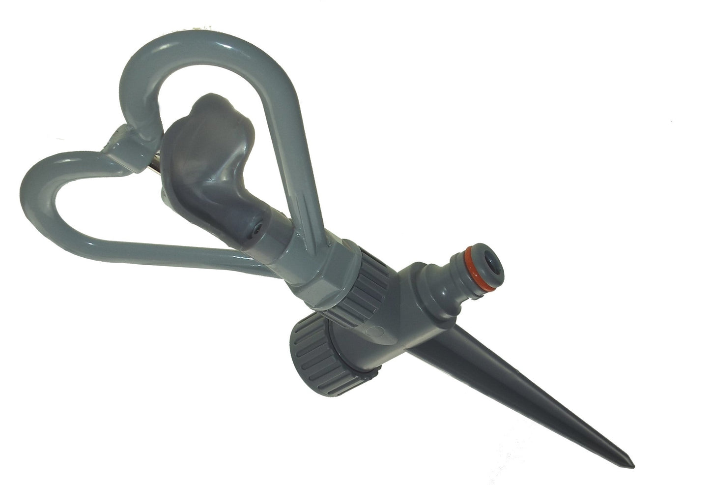 Rotary Butterfly Lawn Sprinkler on Spike De Luxe - White Line Water Flow Control