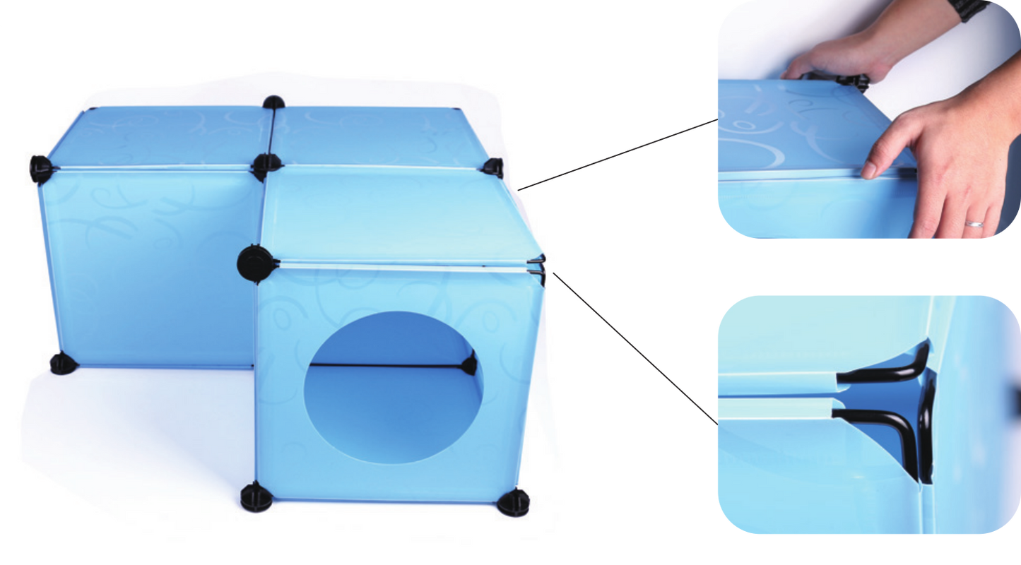 Kitty Cubby - Parts - Half-Snap White Ball for Pet and Pond Supply