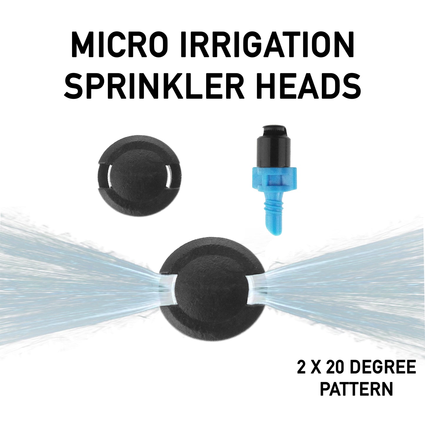 Antelco Winged Micro Spray Jet Assembled Strip Spray 2x20 Degree Lawn Sprinkler