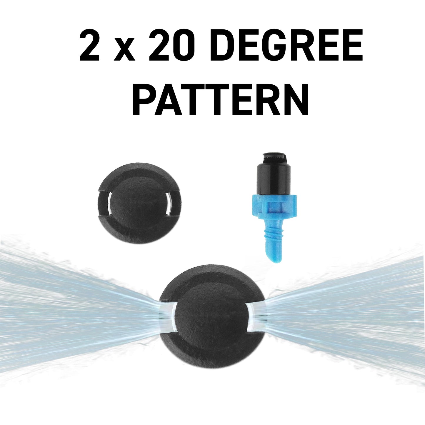 Antelco Winged Micro Spray Jet Assembled Strip Spray 2x20 Degree Lawn Sprinkler