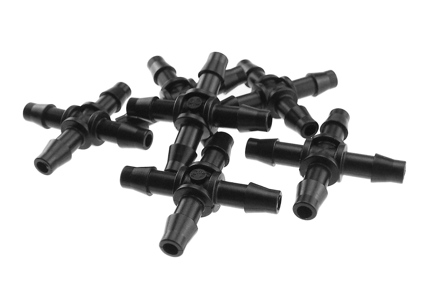 Antelco Micro Cross Connector 4.5mm Barb Hose Pipe Fitting Micro Watering System