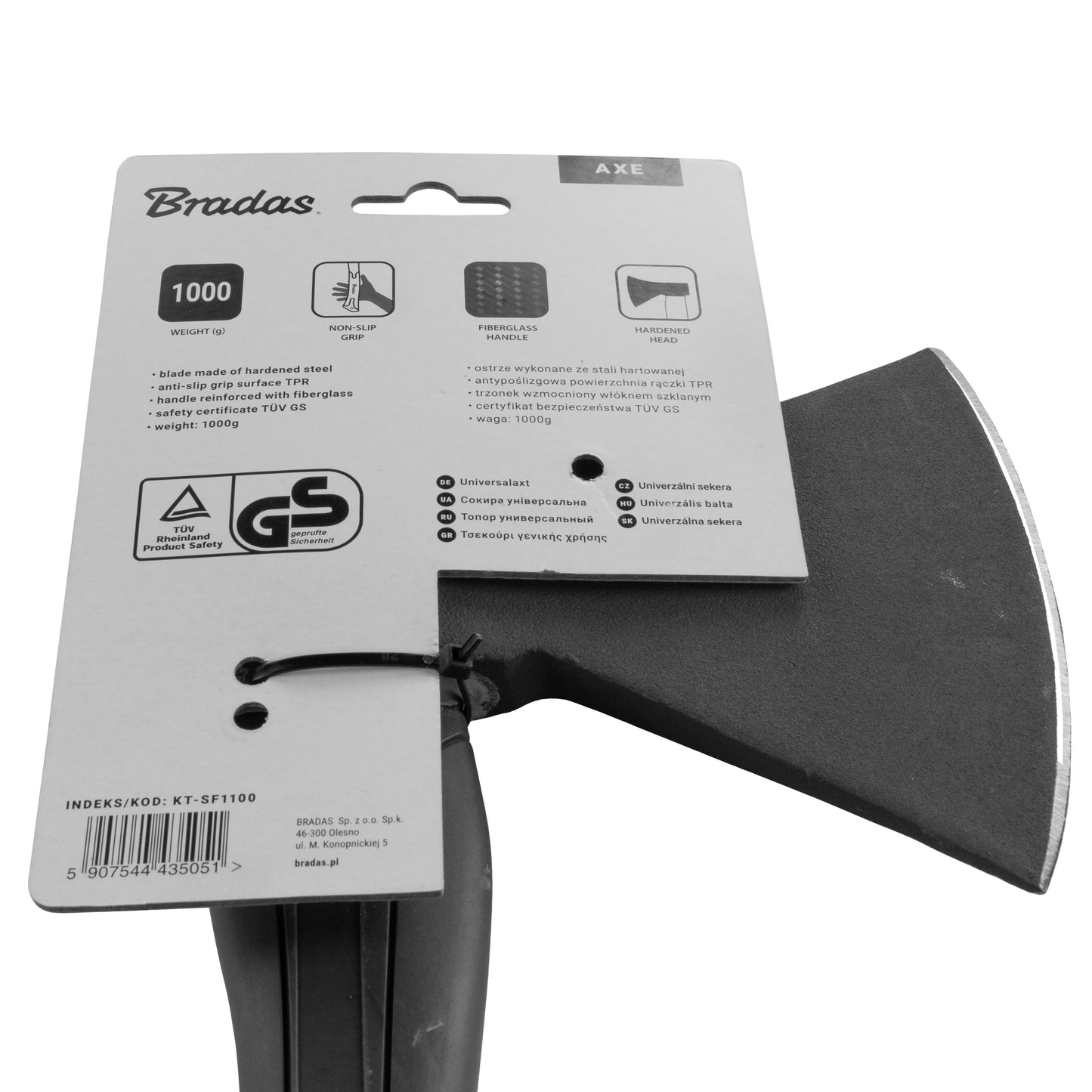 Universal Fiberglass Axe 1000g DIY Tool Accessory Home and Garden Use