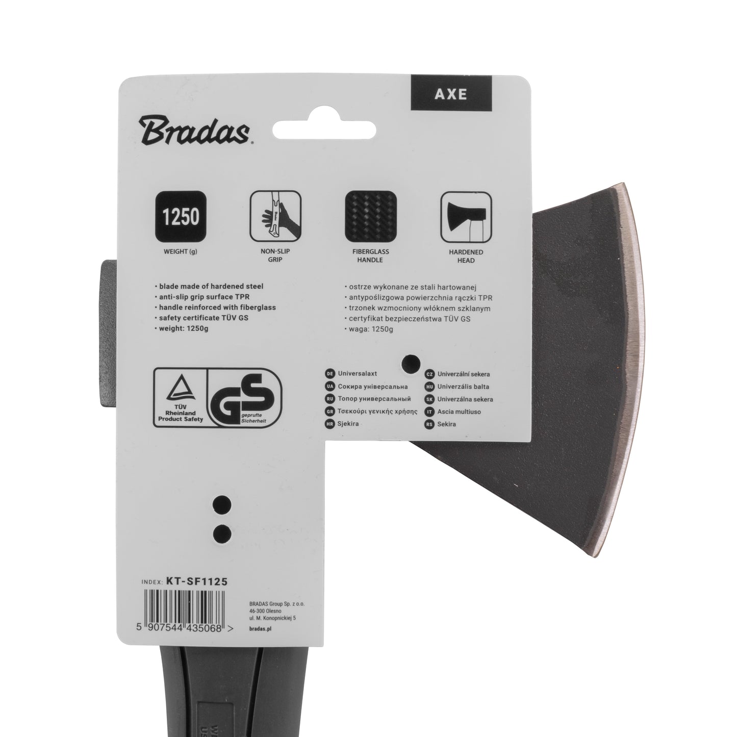 Universal Fiberglass Axe 1250g DIY Tool Accessory Home and Garden Use