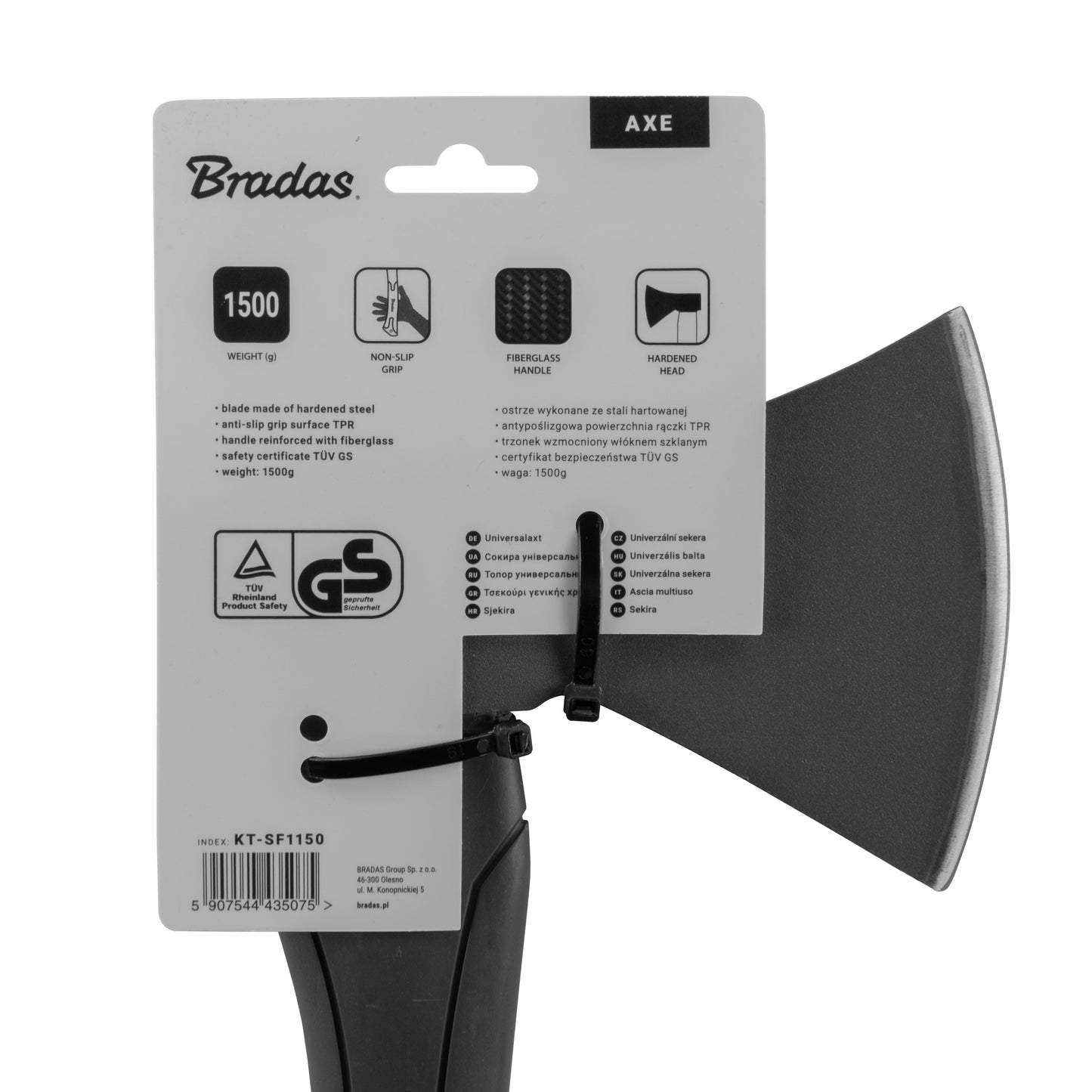 Universal Fiberglass Axe 1500g DIY Tool Accessory Home and Garden Use