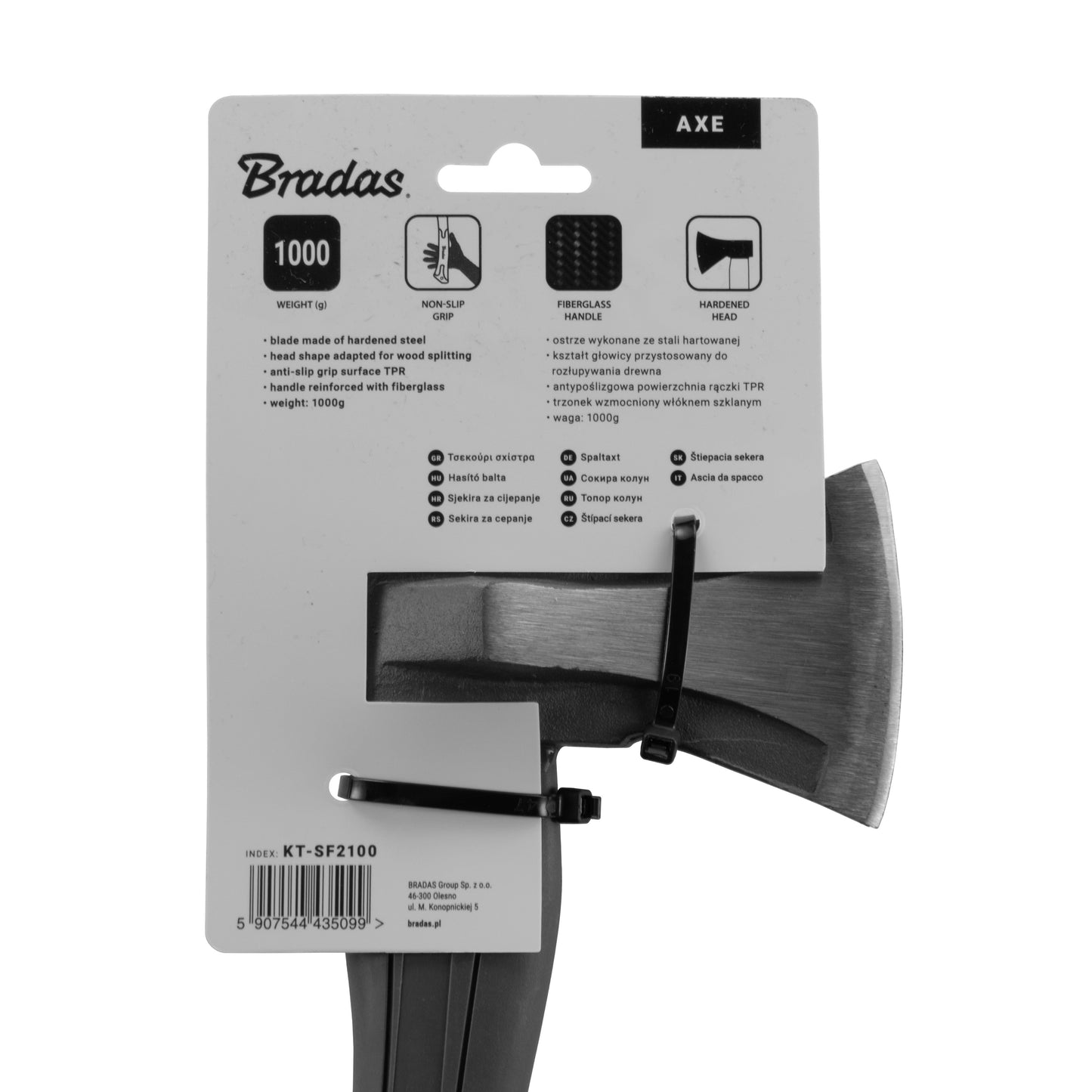 Fiberglass Splitting Axe 1000g DIY Tool Accessory Home and Garden Use
