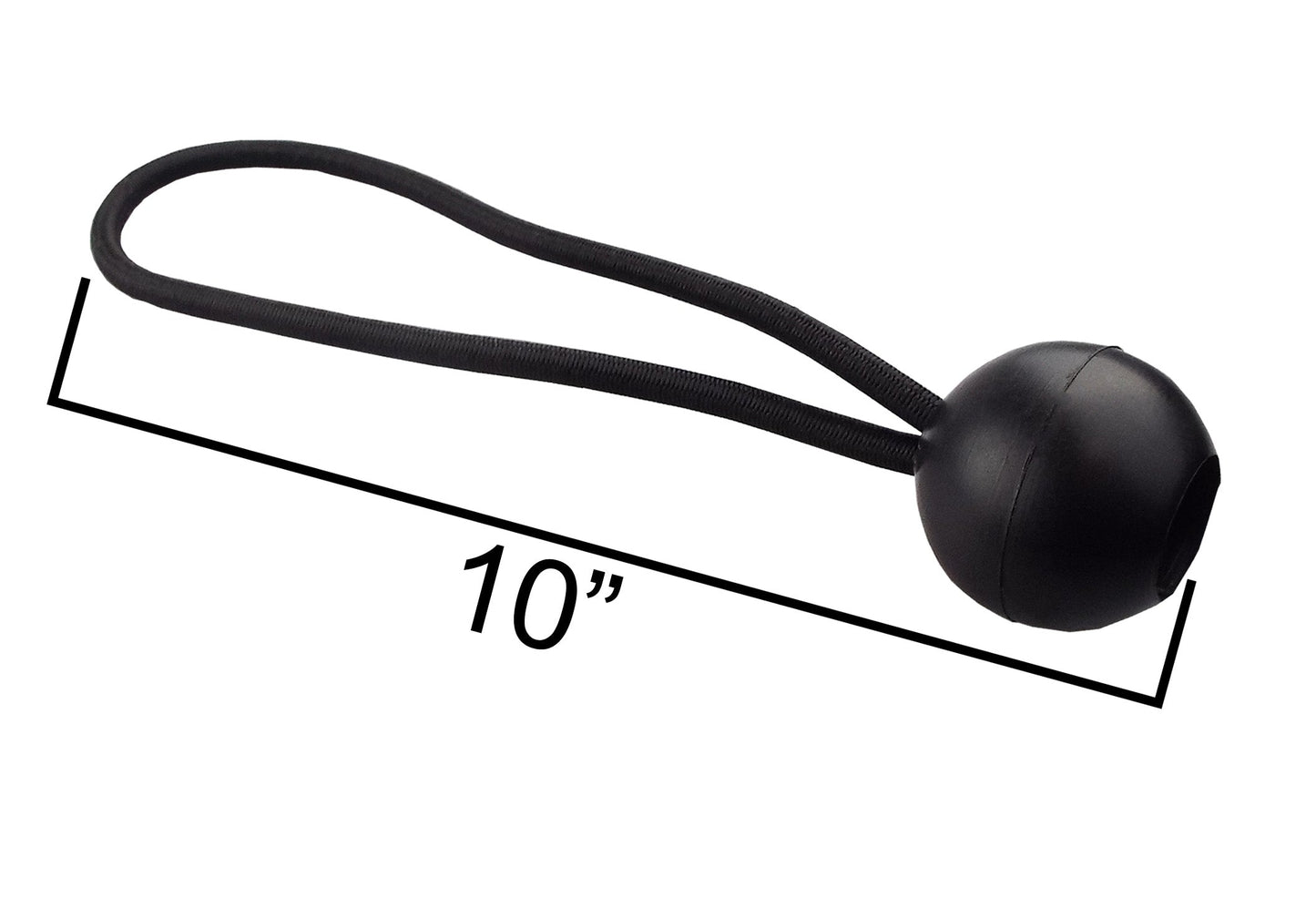 Bungee Ball 10in Black Outdoor Cover Waterproof Sheet